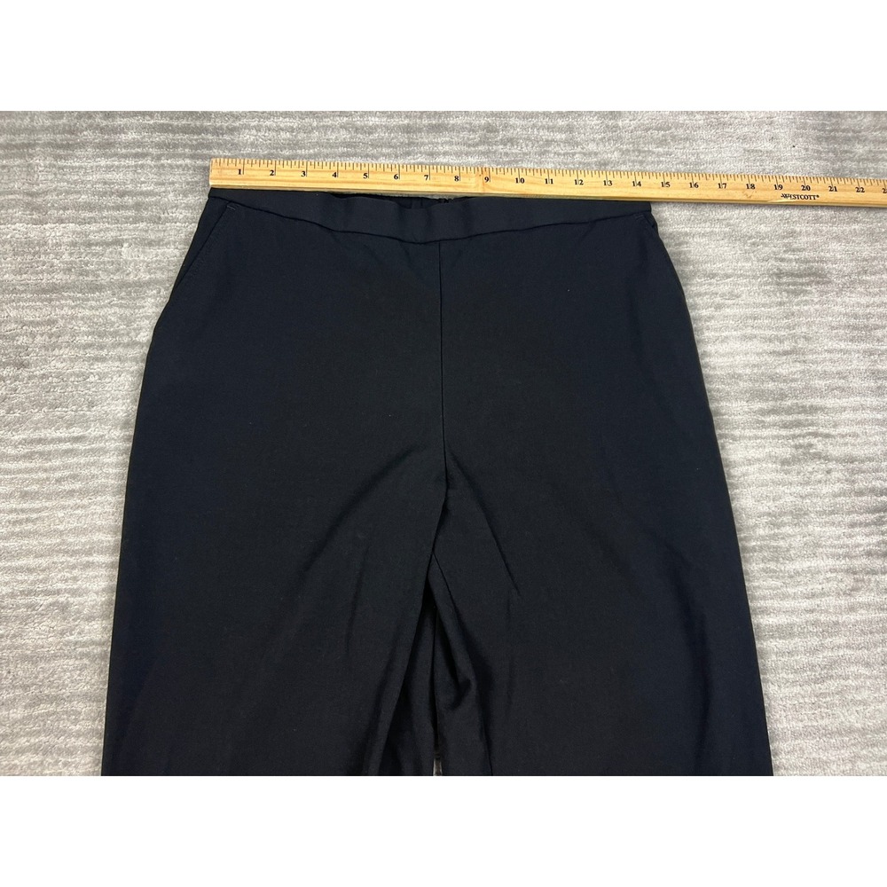 Counterparts Dress Pants Womens 12P Black Wide Leg Elastic Back Professional - Picture 3 of 10